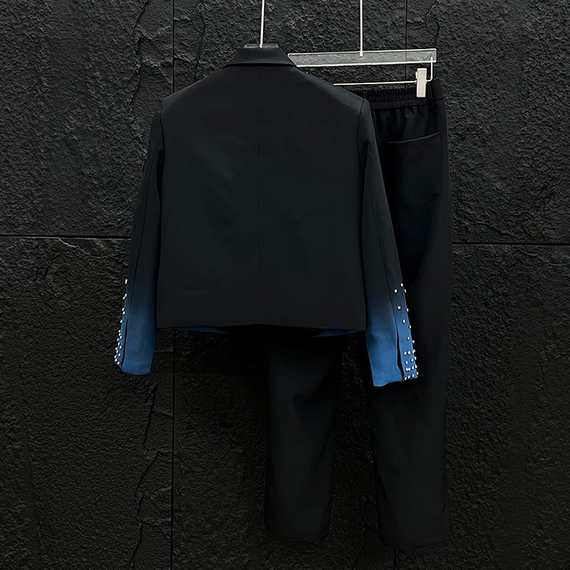 Men's Party Diamond Jacket & Trousers Set